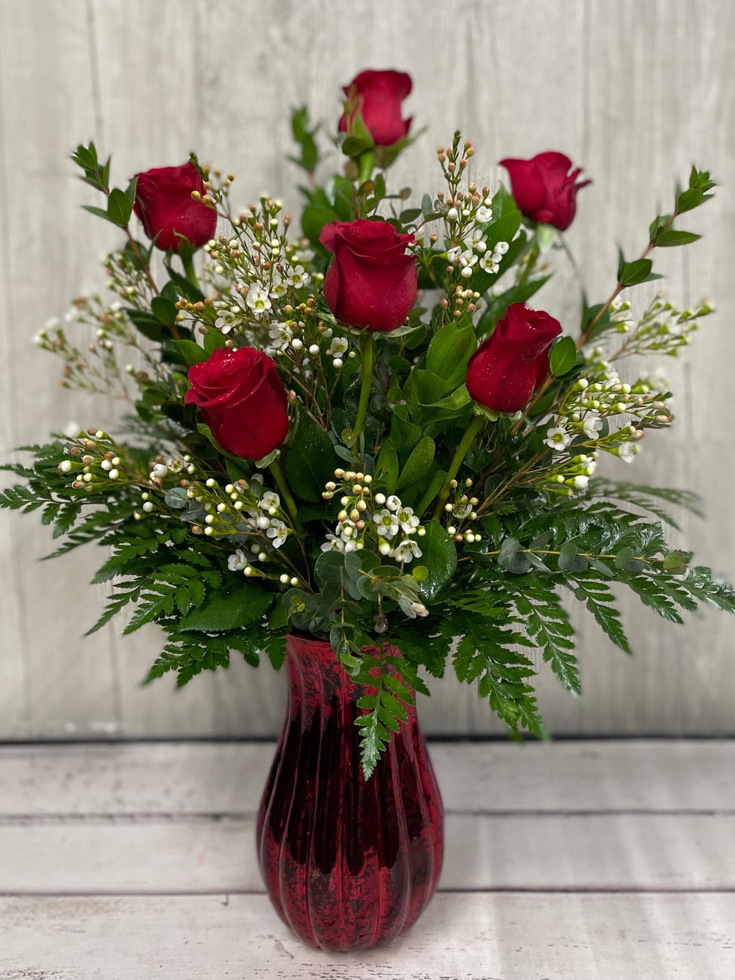 Valentine Half Dozen Roses