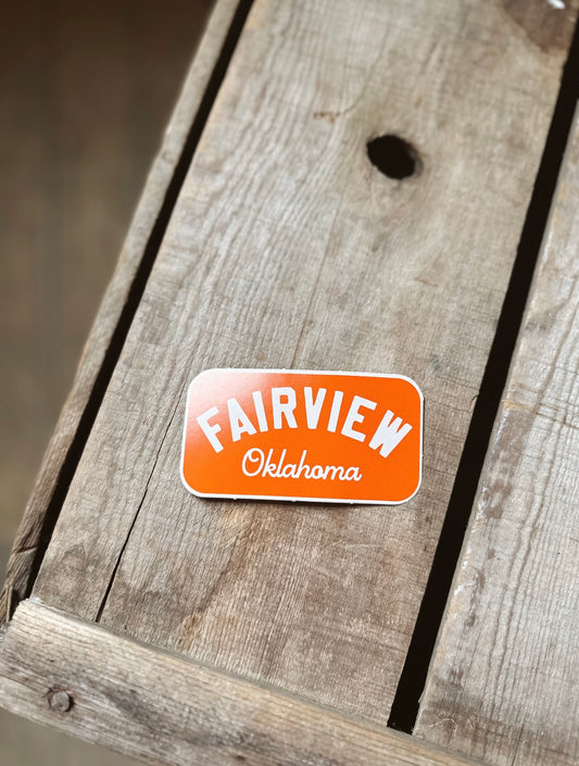 Fairview, OK Sticker