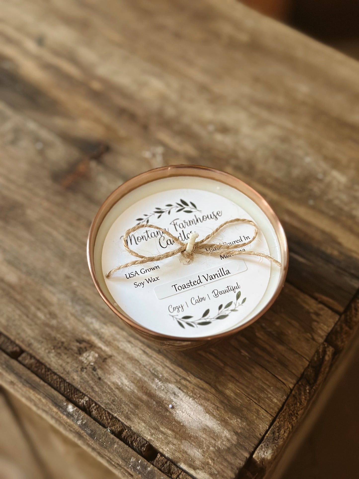 Montana Farmhouse Toasted Vanilla Candle