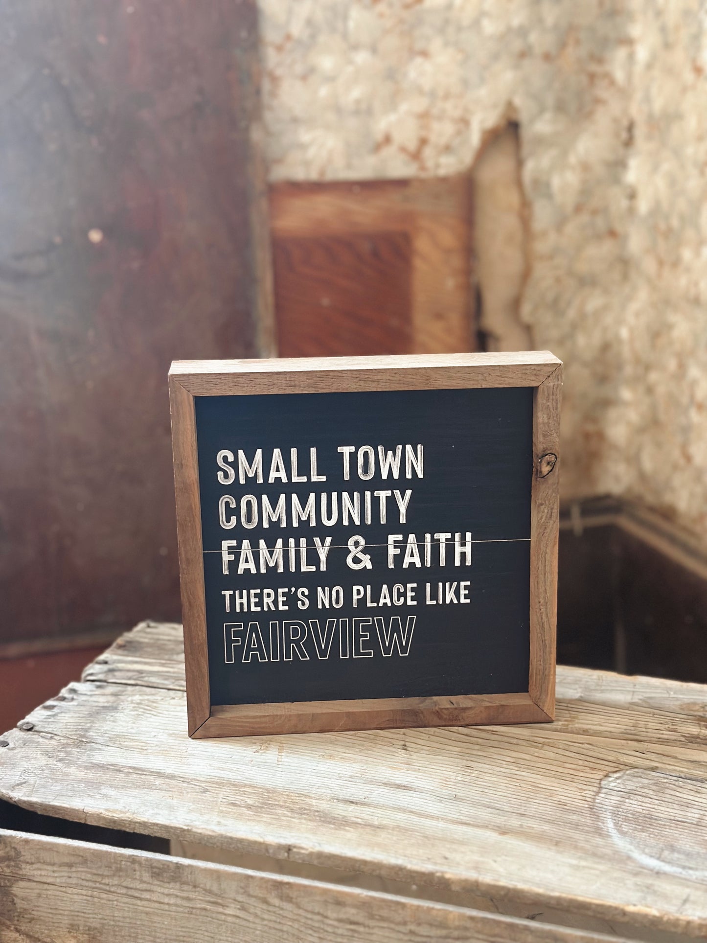 Small Town Community Sign