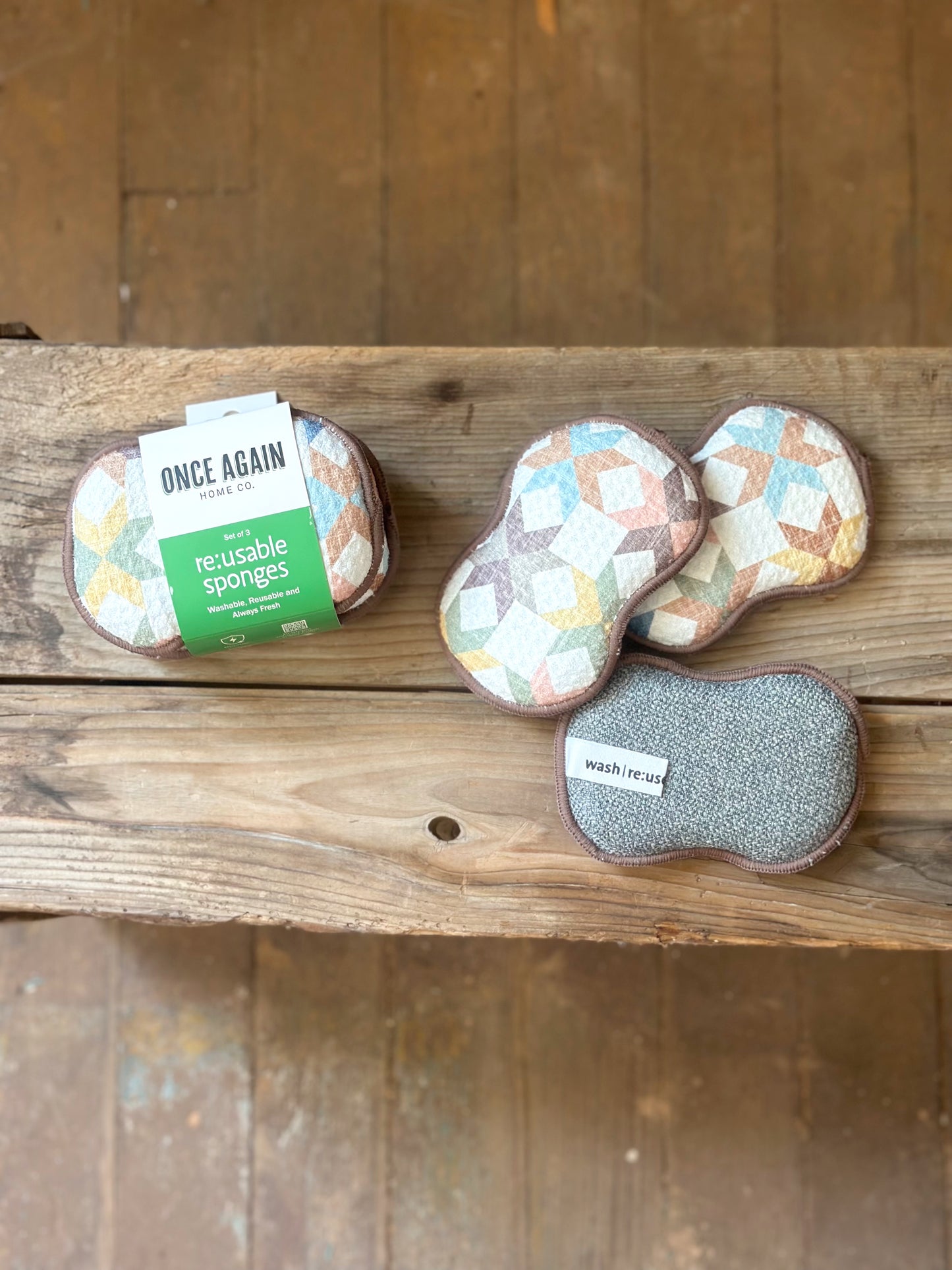 Once Again Reusable Sponge 3-Pack - Geometric