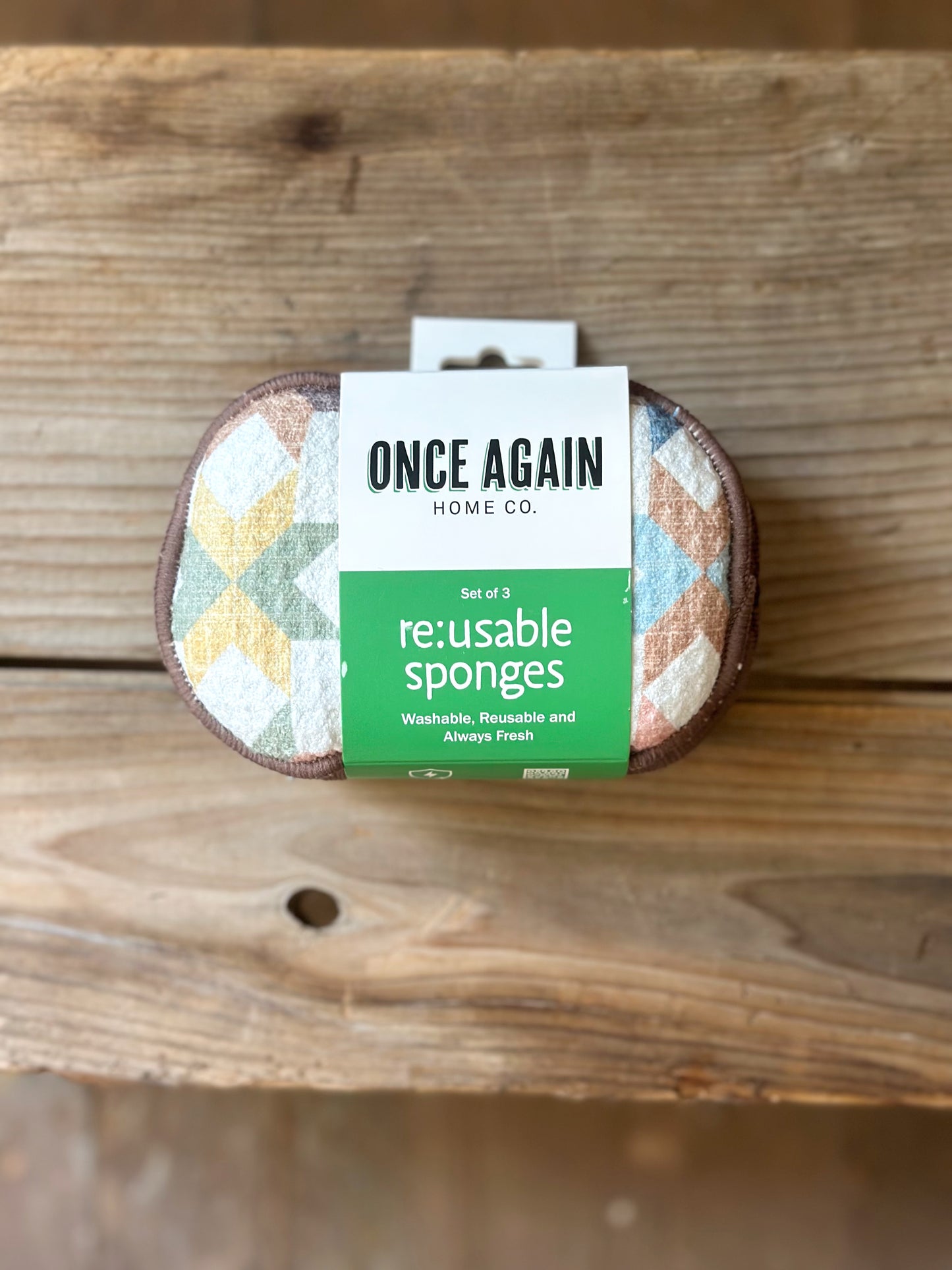 Once Again Reusable Sponge 3-Pack - Geometric