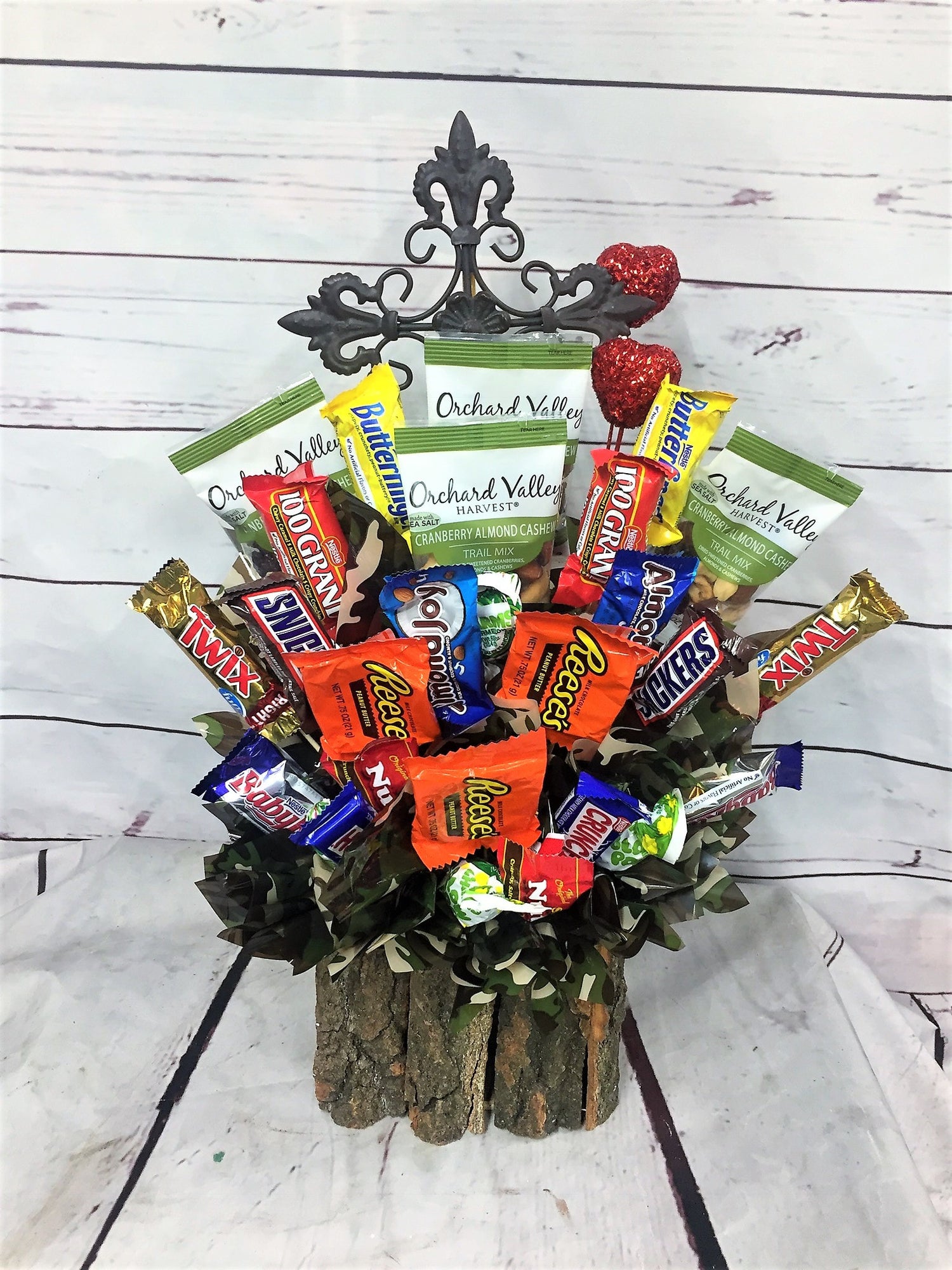 Candy Bouquet with Decorative Cross