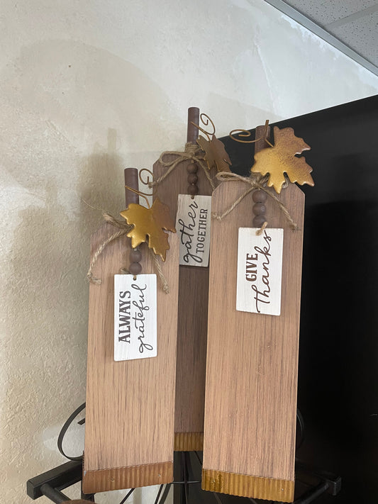 Wood harvest pumpkins