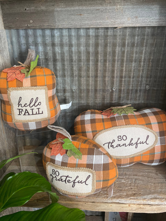 Plaid Pumpkins